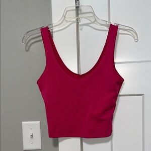 Hollister Pink Ribbed Tank Top